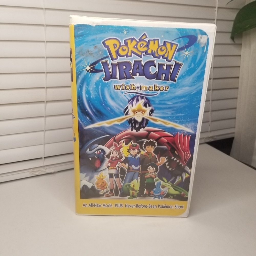 2004 Pokemon Jirachi Wish Maker VHS/VCR Movie Cassette Tape GUC